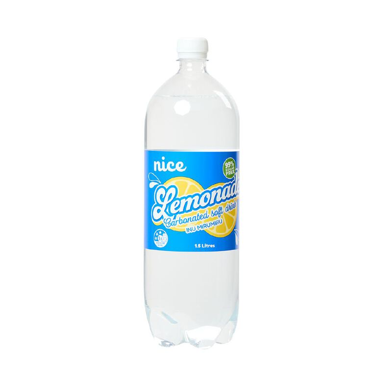 Nice 99% Sugar Free Lemonade Carbonated Soft Drink 1.5L