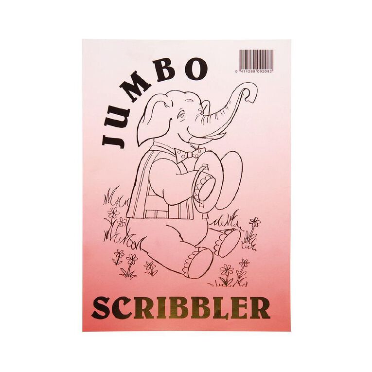 WS Jumbo Scribbler Jotter Pad 120 Leaf White A4