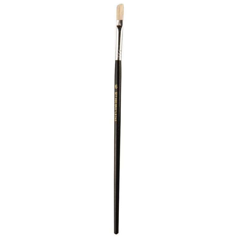 Draw Art 6 Hog Bristle Flat Brush Beige