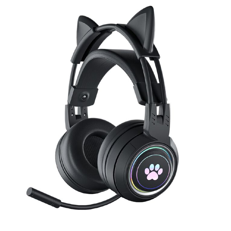 PowerPlay Cat RGB Gaming Headset Black