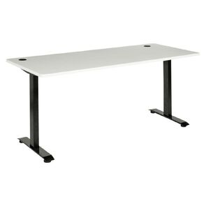 Jasper J Emerge Metal Leg Desk 1800 x 800 Ironstone White