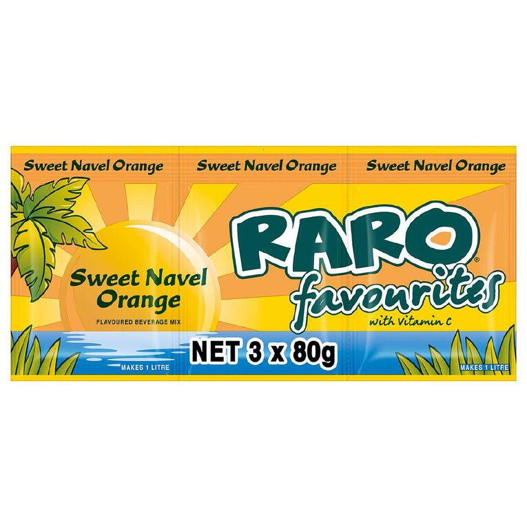 Raro Sweet Navel Orange 3 Pack 80g