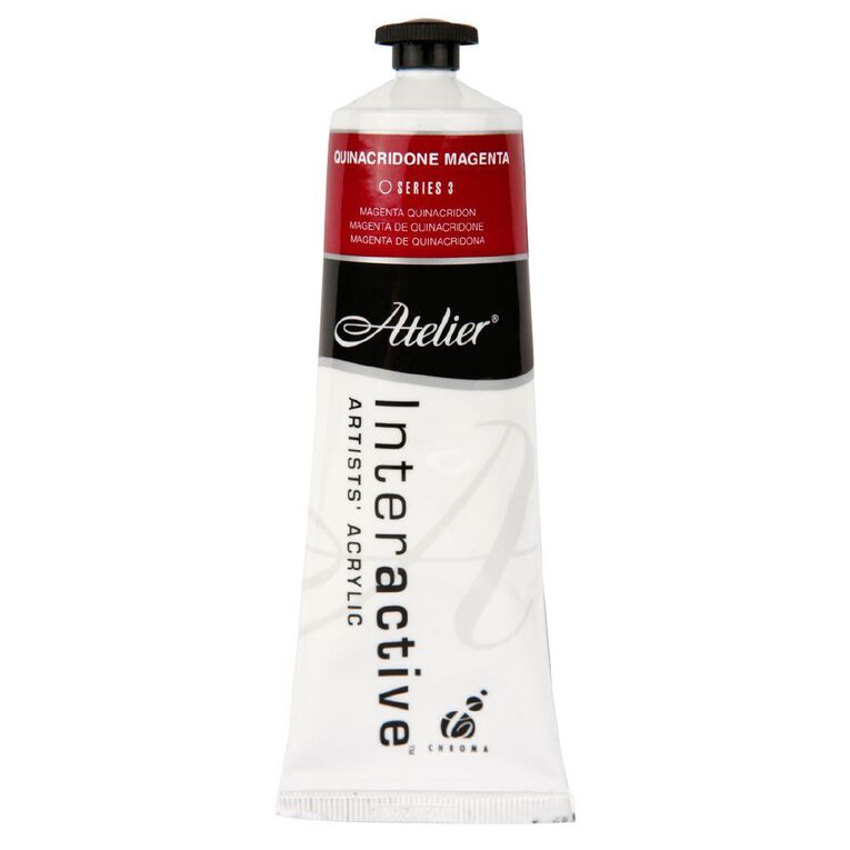 Atelier S3 Acrylic Paint Quinacridone Magenta 80ml