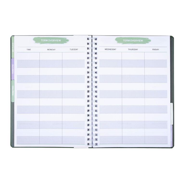 WS Teachers Planner Undated Green Dark