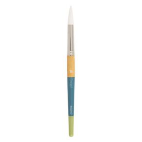 Princeton Snap Brush Short Handle Taklon Round 16 White
