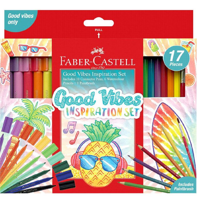 Faber-Castell Connector Pen Good Vibrations Set 17 Pack