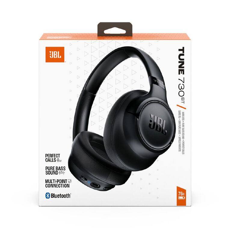 JBL JBL Tune 730BT Wireless Over-Ear Headphones - Black
