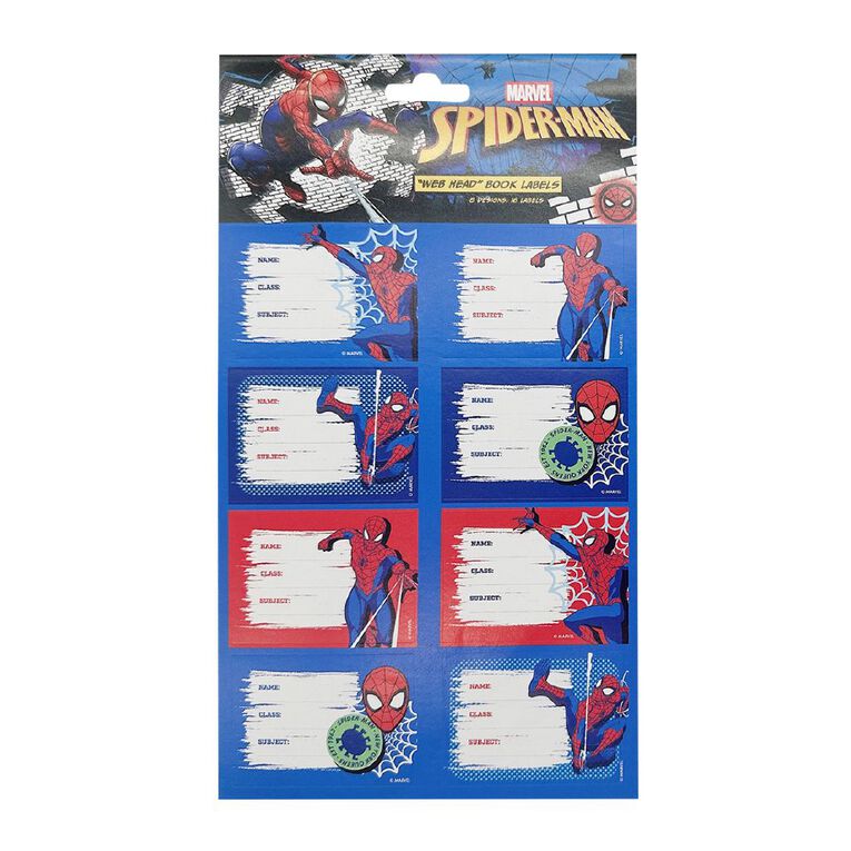 Spider-Man Book Labels