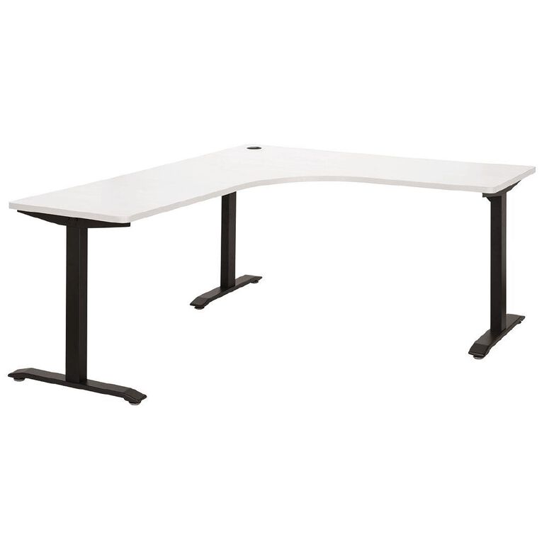 Jasper J Emerge Metal Leg Workstation 1500 /Ironstone White