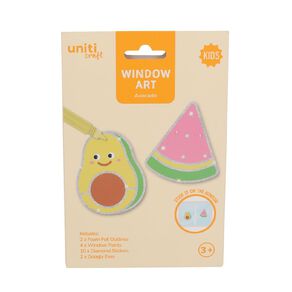 Uniti Kids Window Art Craft Kit Avacado