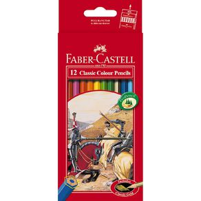 Faber-Castell Classic Colour Pencils Multi-Coloured 12 Pack