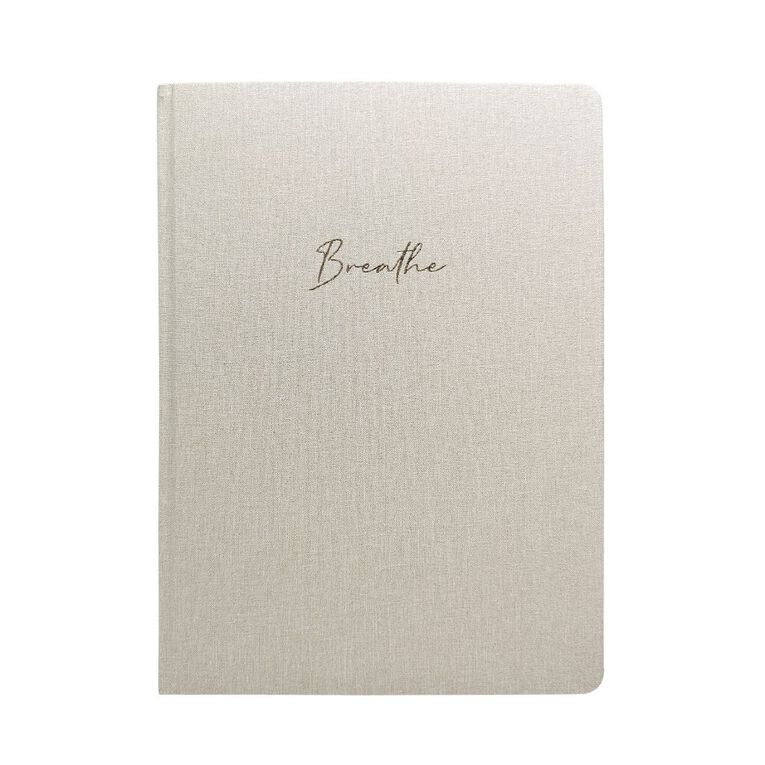 Uniti Stationery Linen A4 Notebook Cream