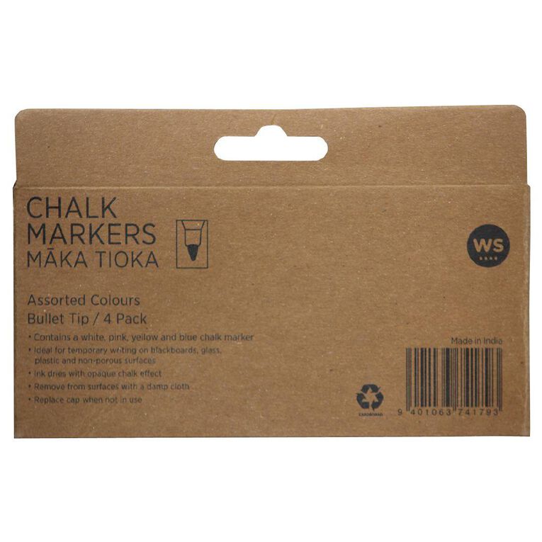 WS Chalk Marker 4 Pack