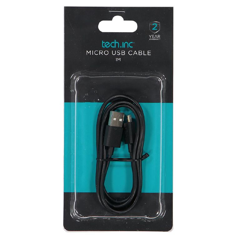 Tech.Inc Micro USB Cable 1m Black