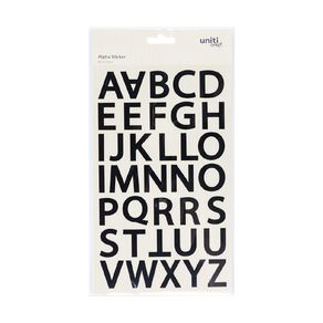 Uniti Alpha Stickers Black