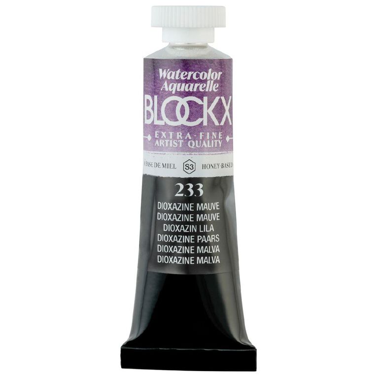 BLOCKX Watercolour Tube 15ml S3 233 Dioxazine Mauve