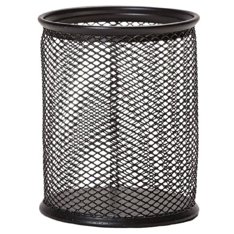 WS Mesh Pencil Holder Black