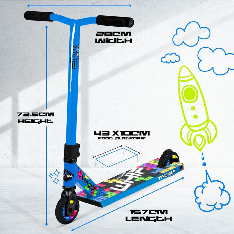 MADD Gear Whip Tacker-X Scooter Block Blue