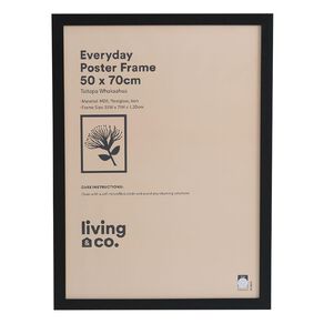 Living & Co Everday Poster Frame Black 50cm x 70cm