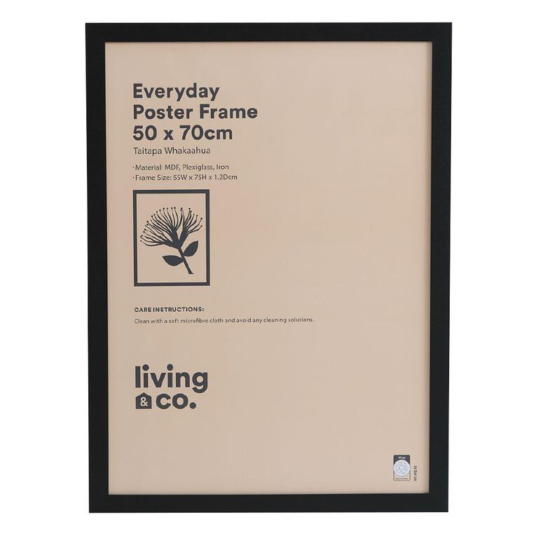 Living & Co Everday Poster Frame Black 50cm x 70cm