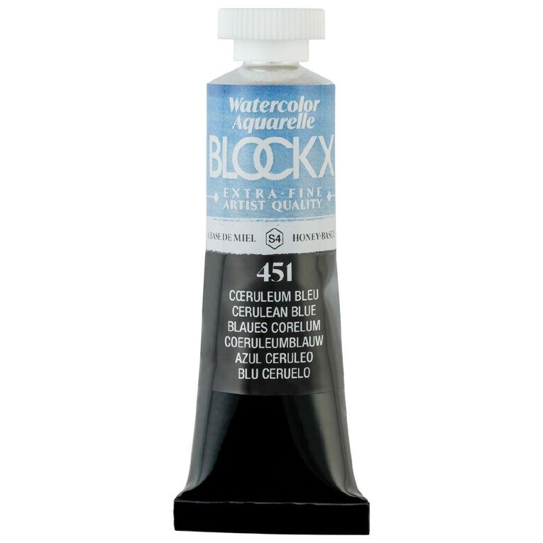 BLOCKX Watercolour Tube 15ml S4 451 Cerulean Blue Blue
