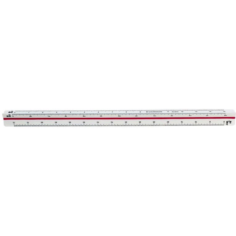 Standardgraph 9410 Tri Scale Ruler Engineer Clear