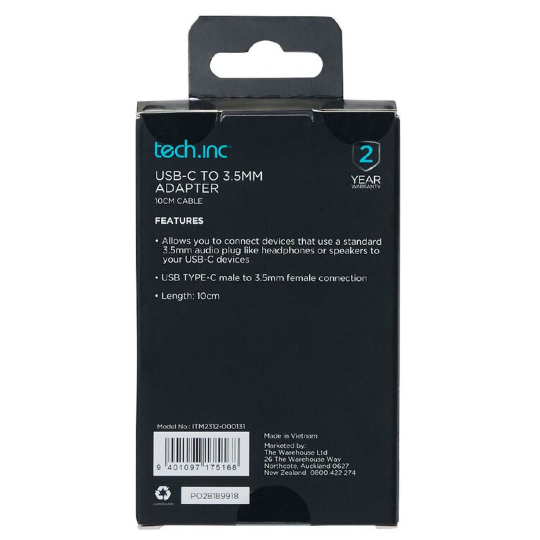 Tech.Inc USB-C to 3.5mm Adapter