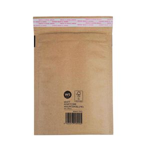 WS Kraft Honeycomb Mailing Envelopes 8in x 10in 70gsm