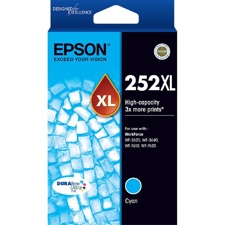 Epson Ink 252XL Cyan 1100 Pages