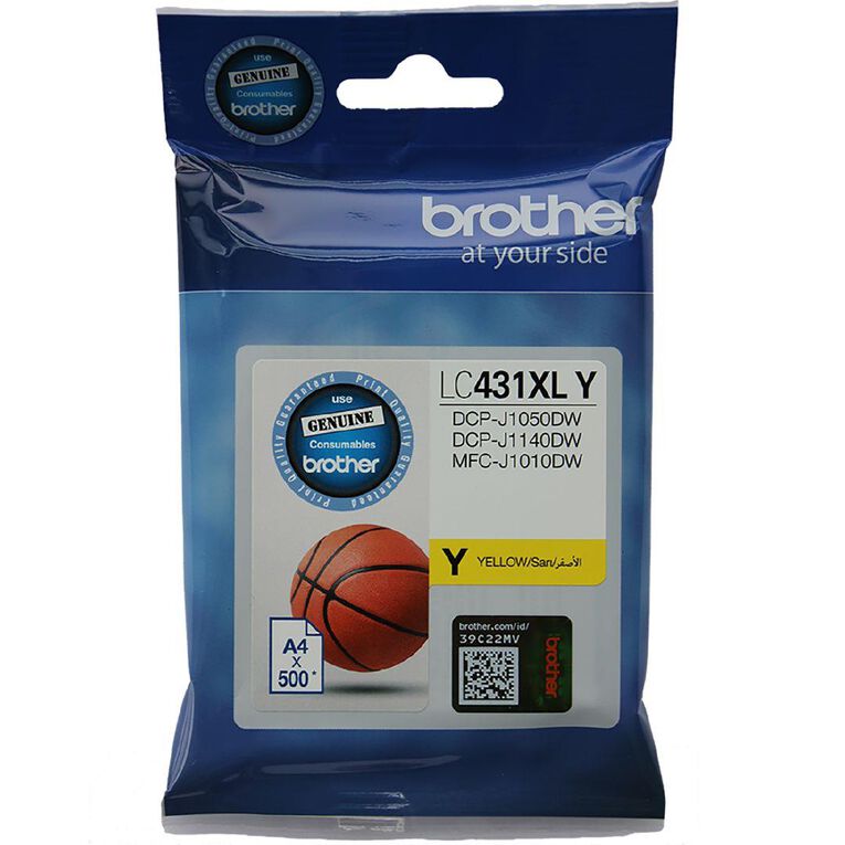 Brother LC431XLY Ink Yellow 500 Pages