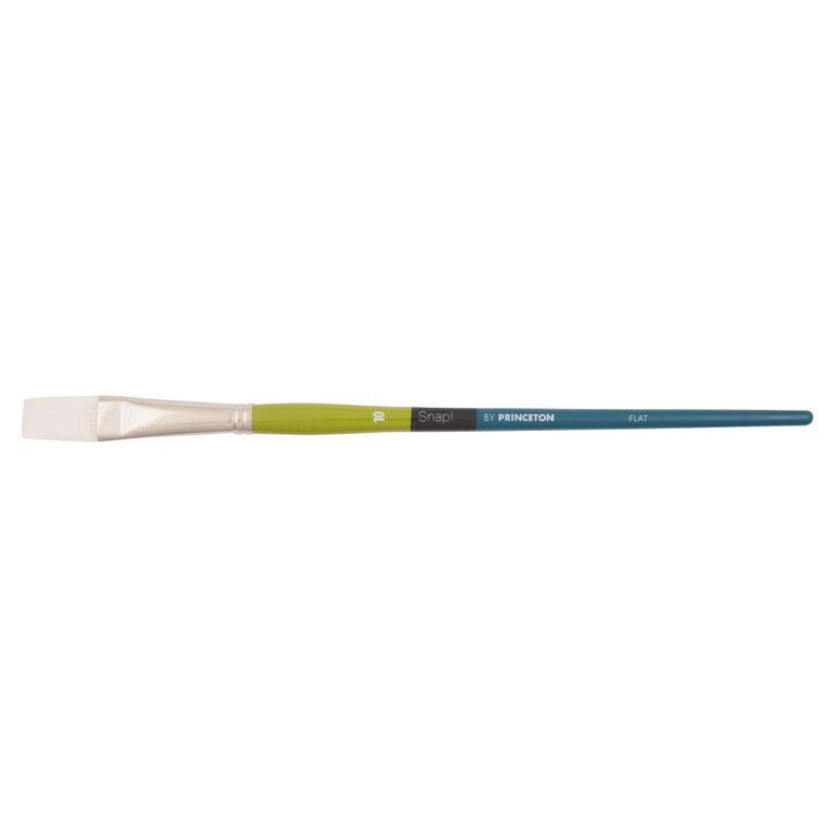 Princeton Snap Brush Long Handle Taklon Flat 10 White