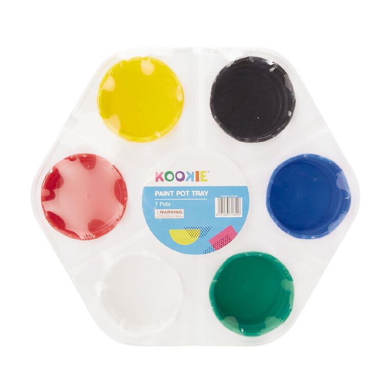Kookie Paint Pot Tray Multicolour 7 Piece