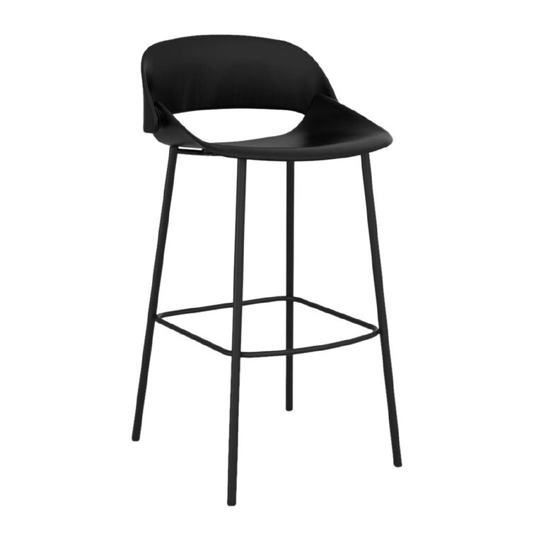 Knight Raven Barstool Black Frame