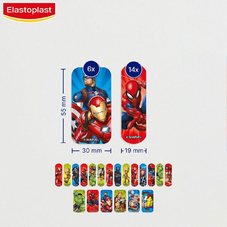 Elastoplast Marvel Plasters 20 Pack