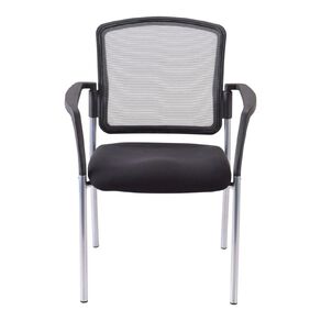 Buro Seating Buro Lindis Chair Mesh with Arms Reflective Silver