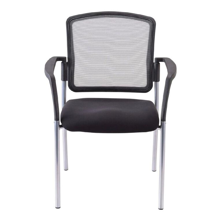 Buro Seating Buro Lindis Chair Mesh with Arms Reflective Silver