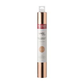 Uniti Craft Adults Glossy Permanent Vinyl Rose Gold 30.5cm x 50cm
