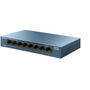 TP-Link LS108G LiteWave 8-Port Gigabit Desktop Switch - Steel Case