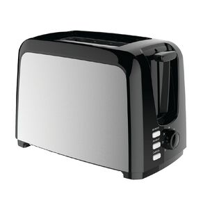 Living & Co Toaster Metal Side 2 Slice Black