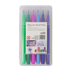 Uniti Watercolour Brush Marker 12 Colours