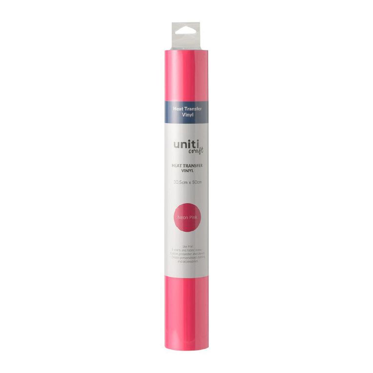 Uniti Craft Heat Transfer Vinyl 30.5Cm X 50Cm Pink