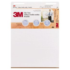 3M Flipchart 635 x 762mm 40 Sheet White