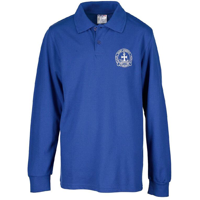 Schooltex St Joseph's Whakatane Long Sleeve Polo with Embroidery