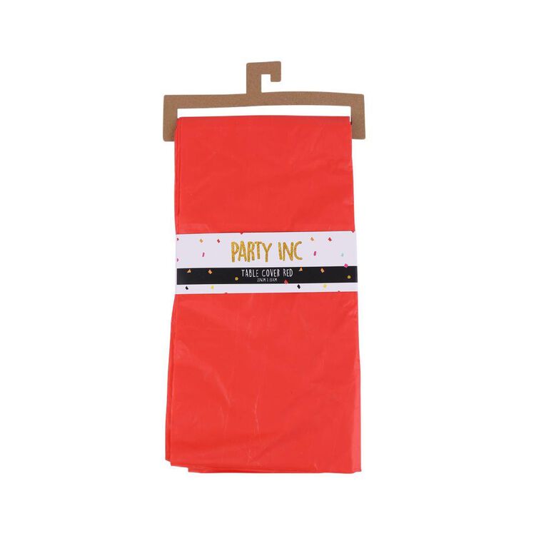 Party Inc Table Cover 137cm x 274cm Red