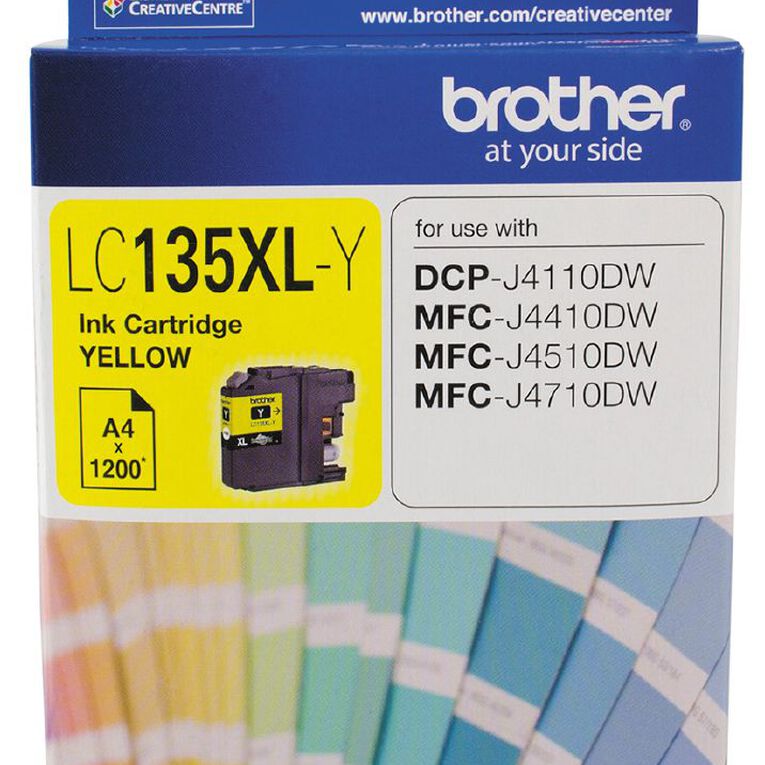 Brother Ink LC135XL Yellow 1200 Pages