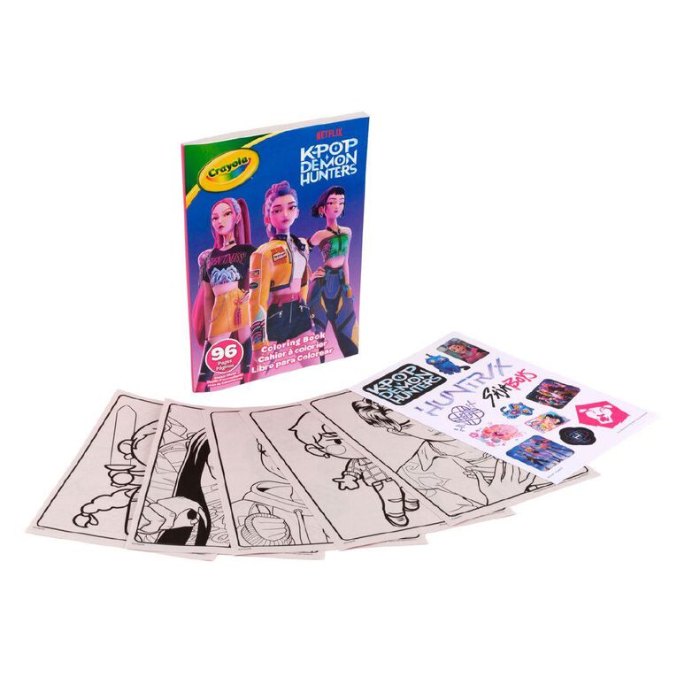 Crayola K-Pop Demon Hunters Colouring Book 96 Page