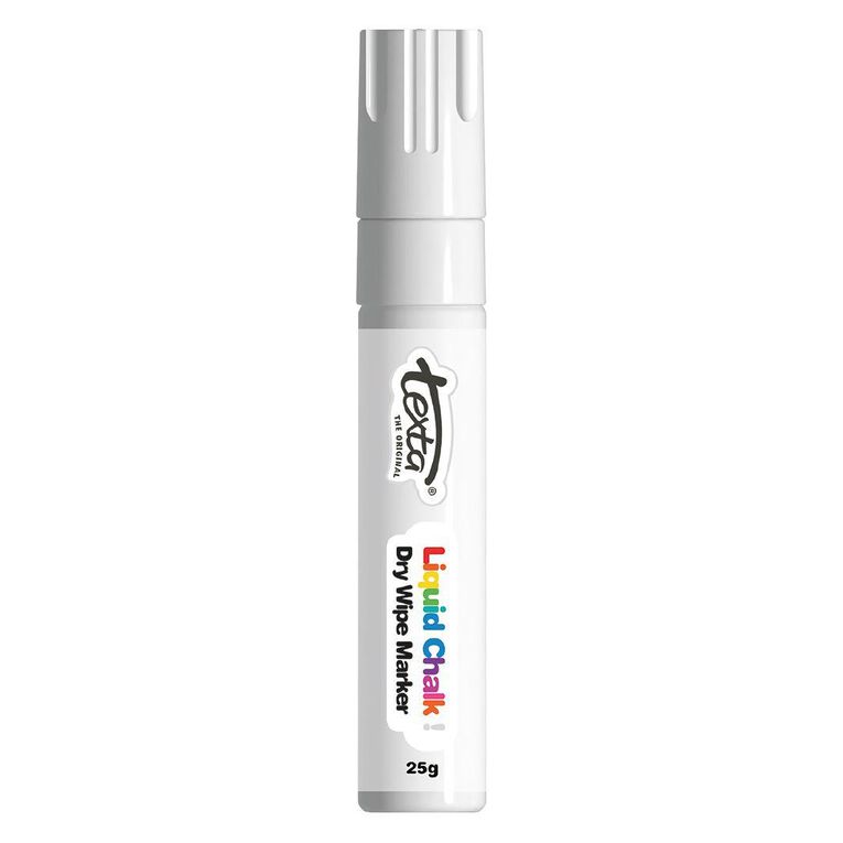 Texta Liquid Chalk Drywipe Bullet Tip 4mm White