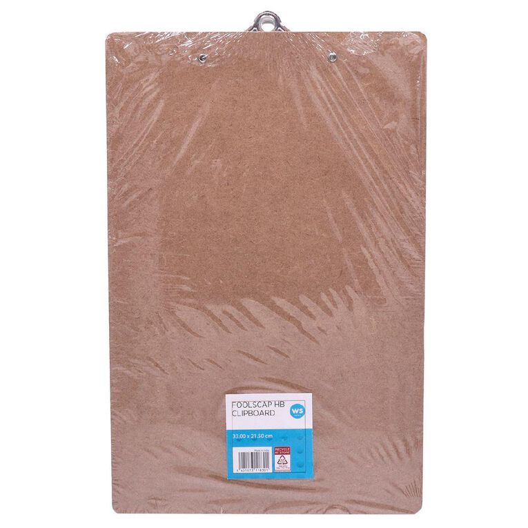 WS Foolscap Hb Clipboard 22.86cm x 39.37cm