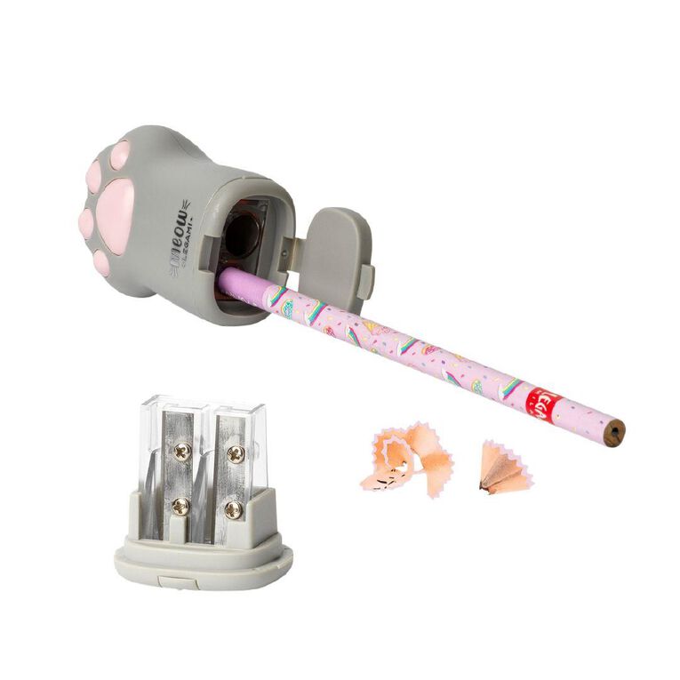 Legami Pencil Sharpener With Container Meow Pink
