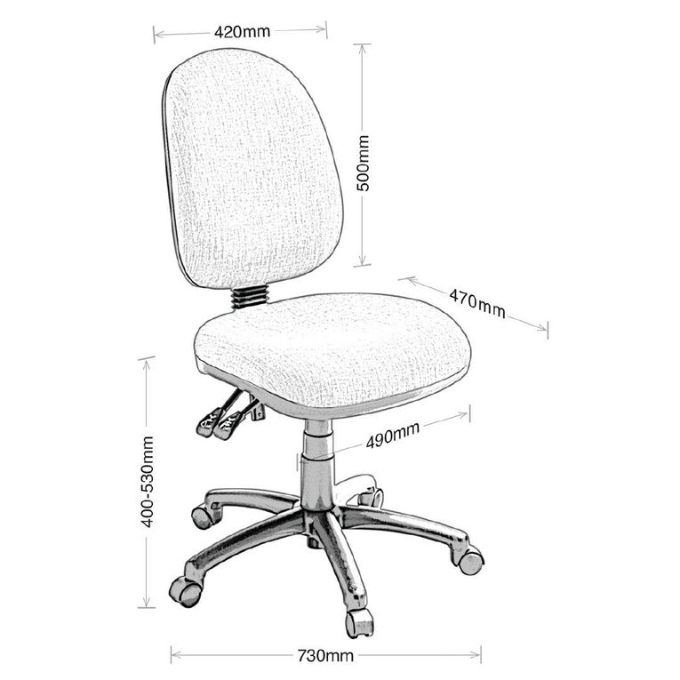 Eden Eden Tag 3 lever Highback Ergonomic Chair Anthracite
